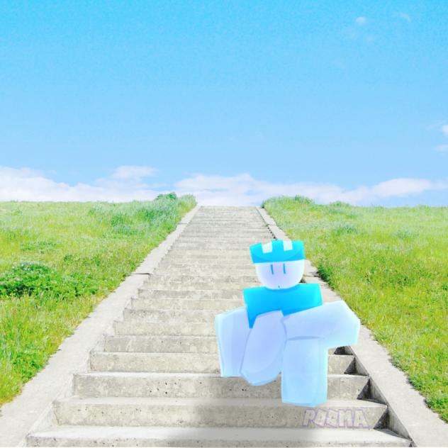 one icy on the stairs