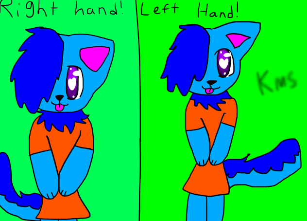 Right hand VS left hand challenge! - ibisPaint