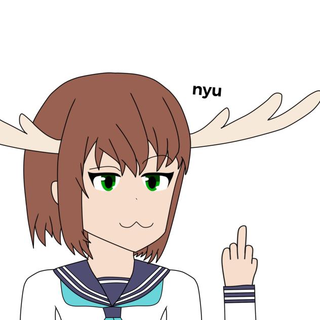 nokotan gives you the bird