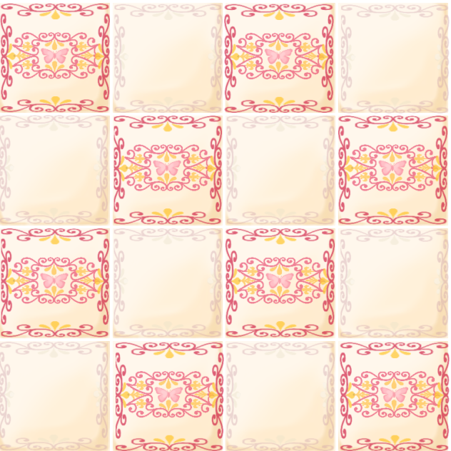 背景 タイル（蝶）