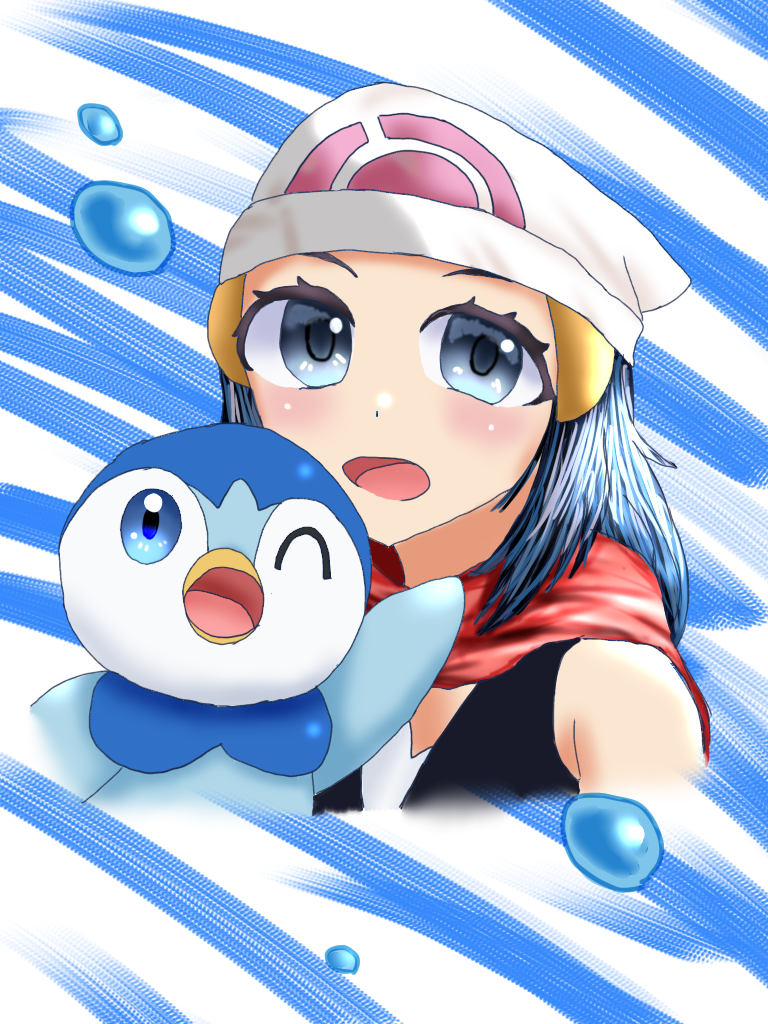 ヒカリちゃんandポッチャマ！ - ibisPaint