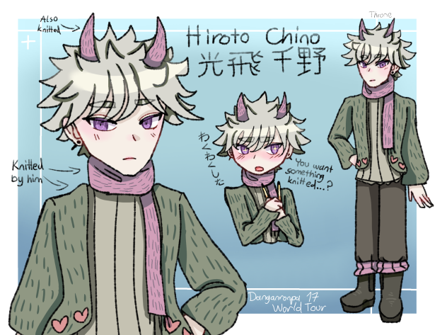 Hiroto Chino reference sheet