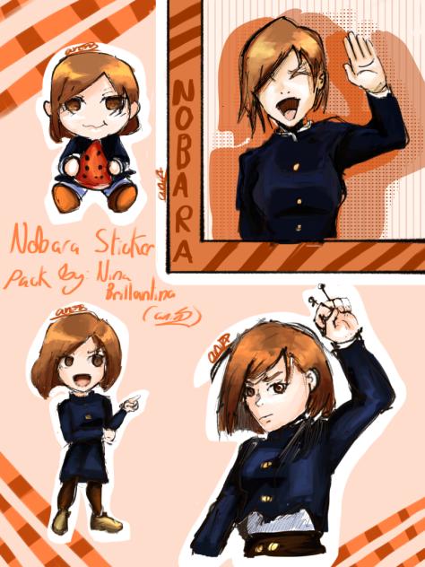 Nobara Kugisaki sticker pack