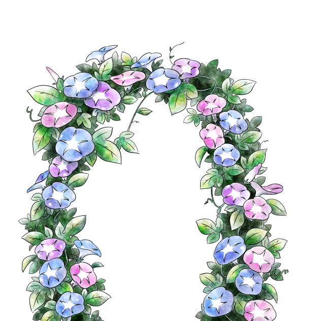 紫陽花のアーチ