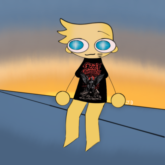 Little dude’s an Ozzy fan