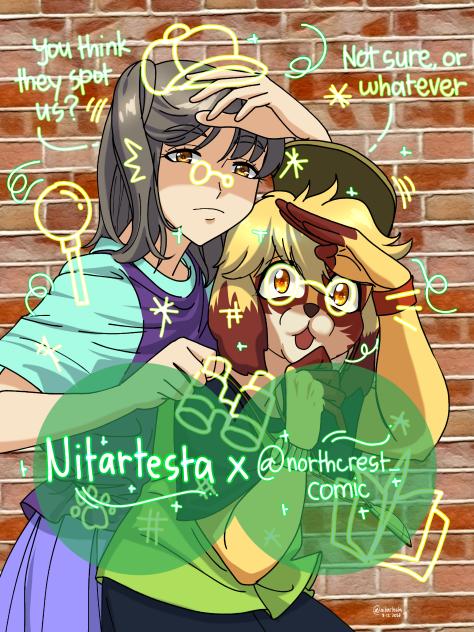 Me & @northcrest_comic Selfie 13(Color.)