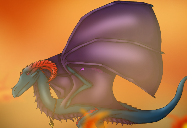 through the flames - ibisPaint