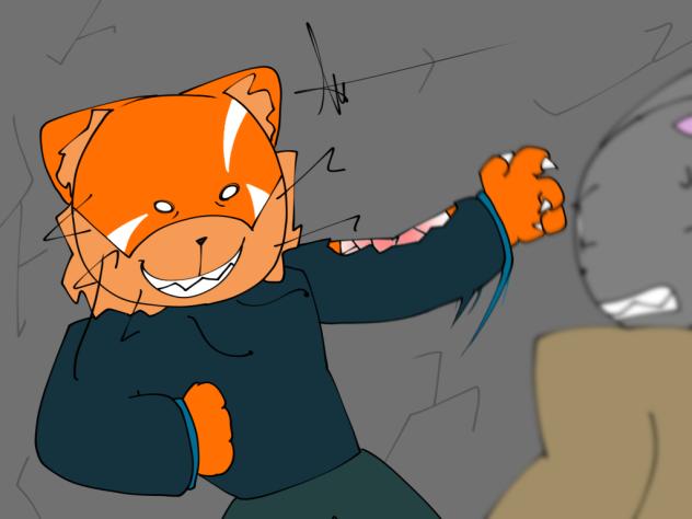 A Battle of Two Felines
