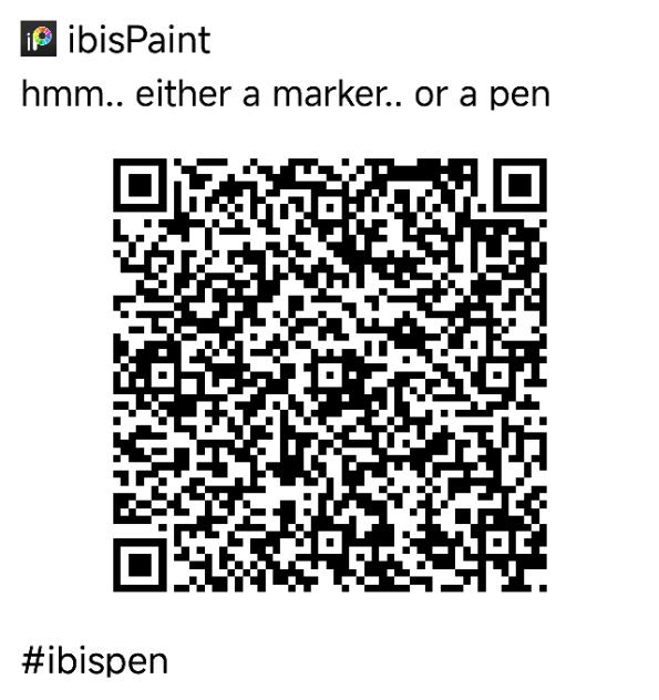 the qr code on my latest drawing uploade
