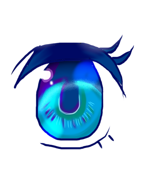 目を描きました