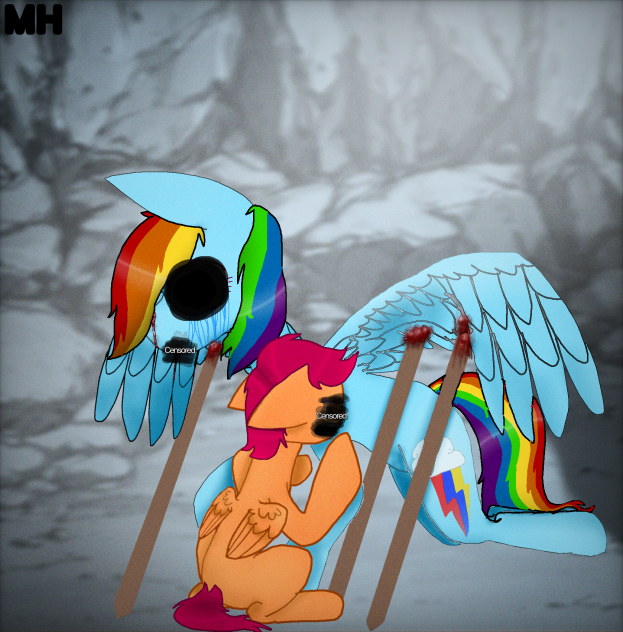 Protecting Scootaloo Mlp