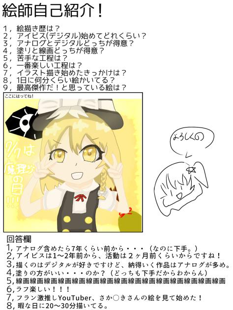 絵師と呼ぶほど絵がうまくない絵師の自己紹介