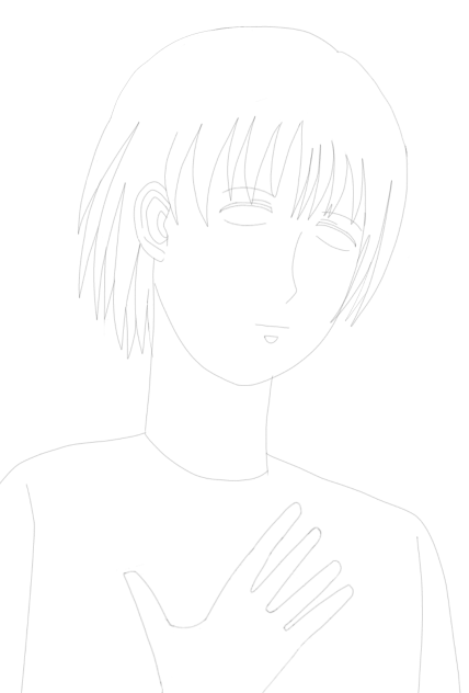 ナウシカ見て雲の真似しました 線画