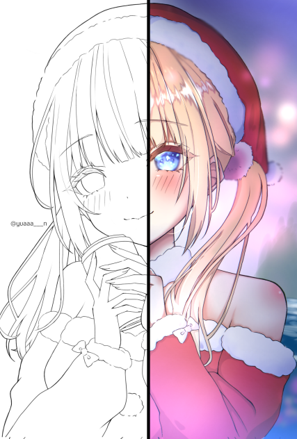 塗り絵 クリスマス