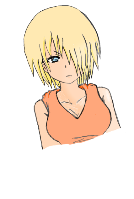 女の子描いてみた！