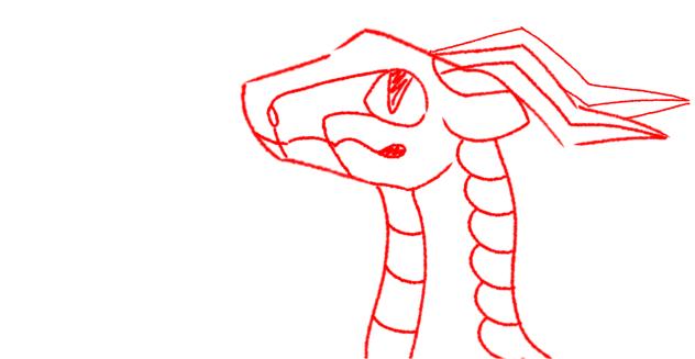 Dragon headshot base - ibisPaint