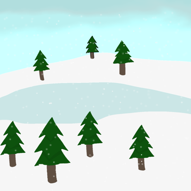Winter landscape - ibisPaint