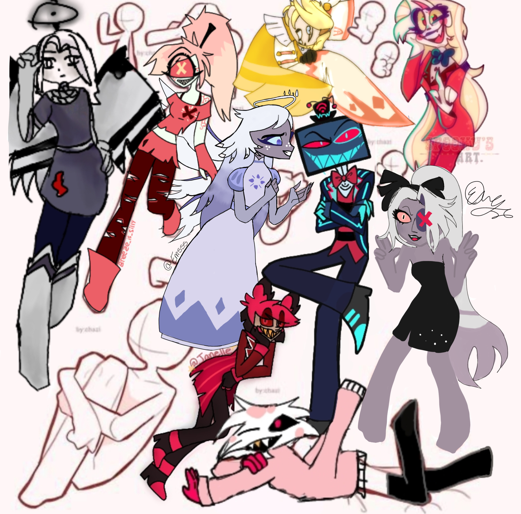 Hazbin hotel collab - ibisPaint