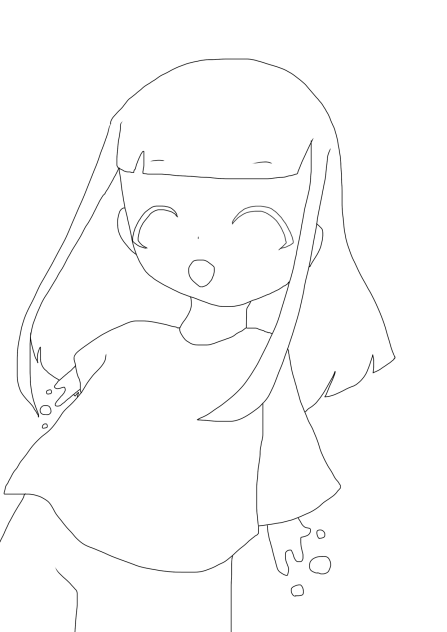 塗り絵#女の子