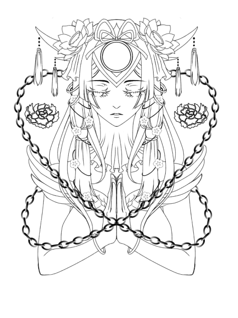 線画(シンメトリー)