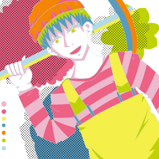 明るい笑み
