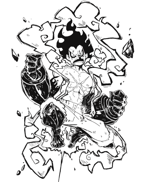 修正版]ワンピース ギア4スネークマン - ibisPaint