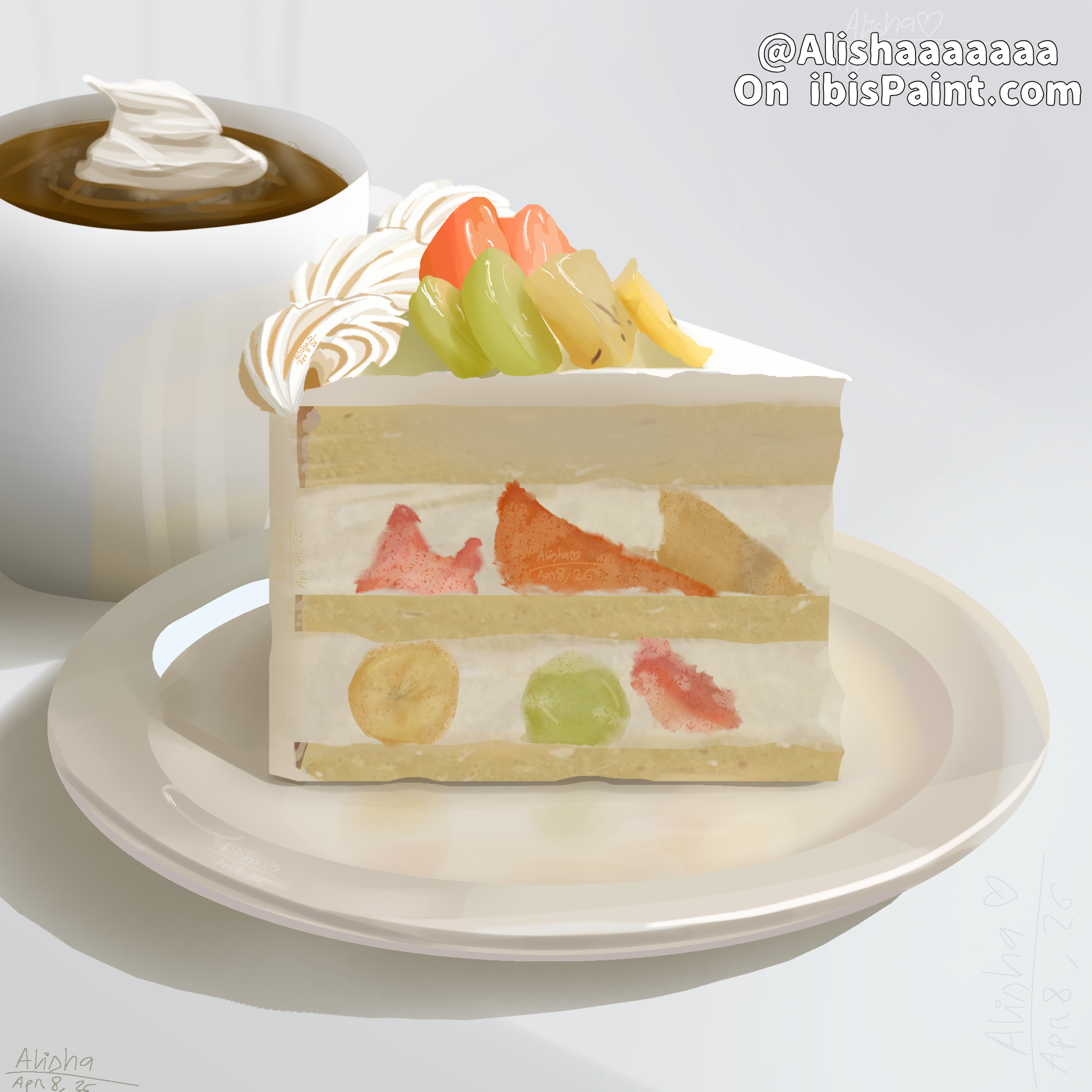 Another cake... this time w fruit - ibisPaint