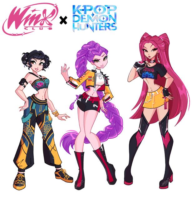 KPOP Demon Hunters X Winx Club