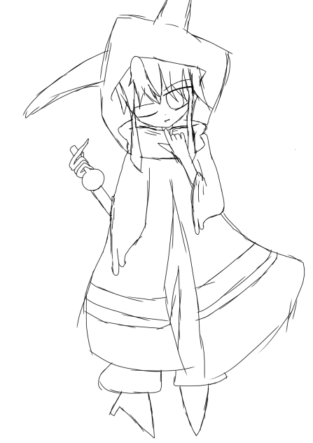暇だから描いただけ(画線)