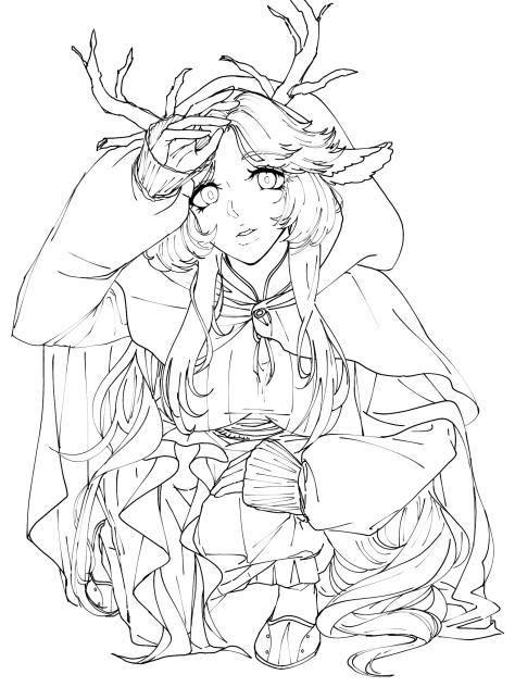 Fawn(Lineart 1 pt. 2, ver. 2)