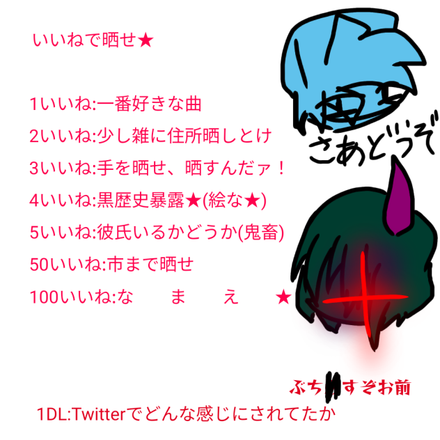 いいねの数だけ晒せ
