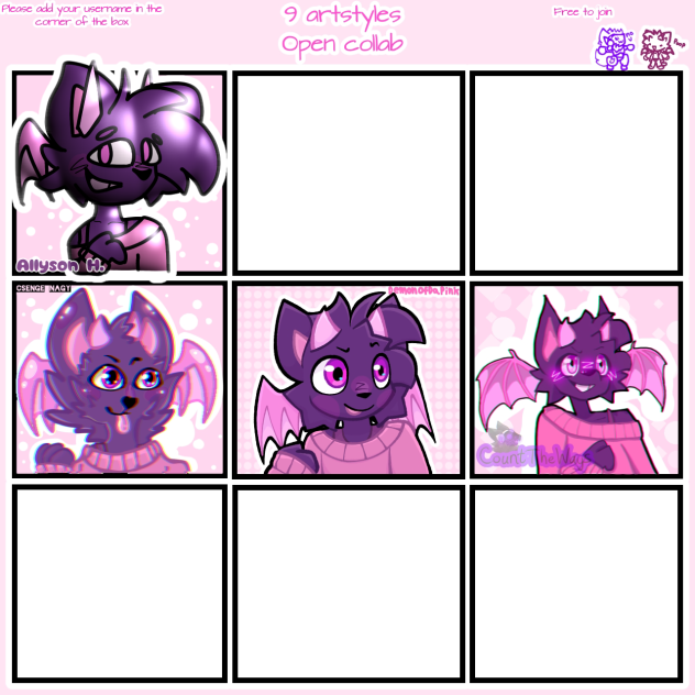 9 styles Collab! - ibisPaint