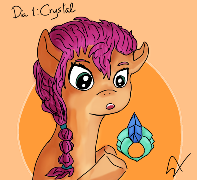Inktober Día 1- Crystal