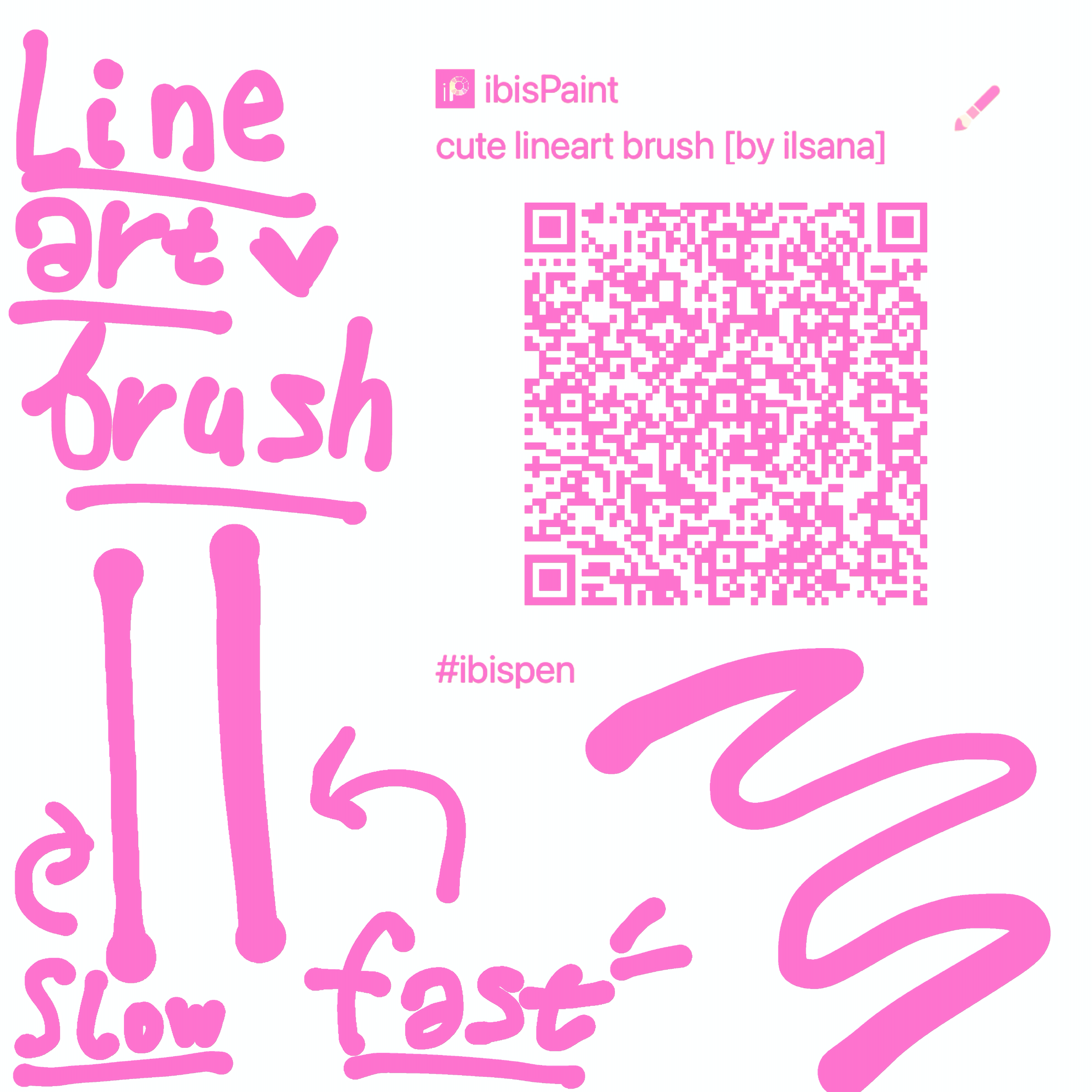 cute lineart brush 4 u - ibisPaint