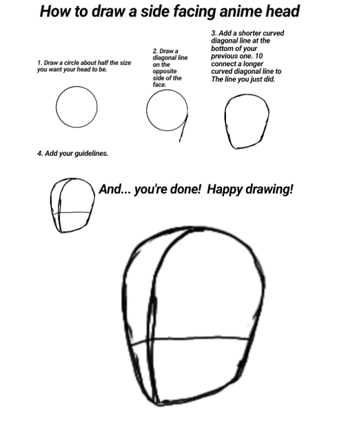 side facing head tutorial