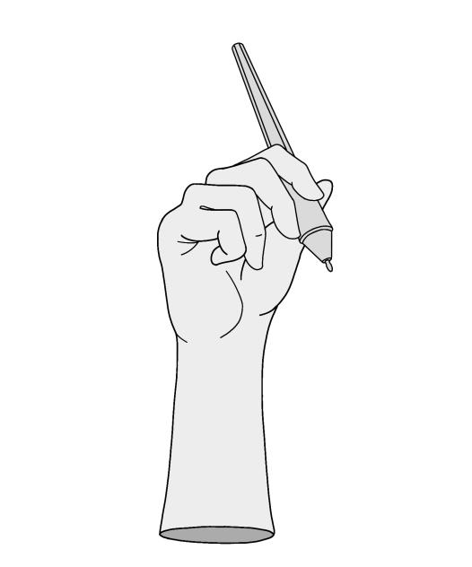 Hand with digital pen 3