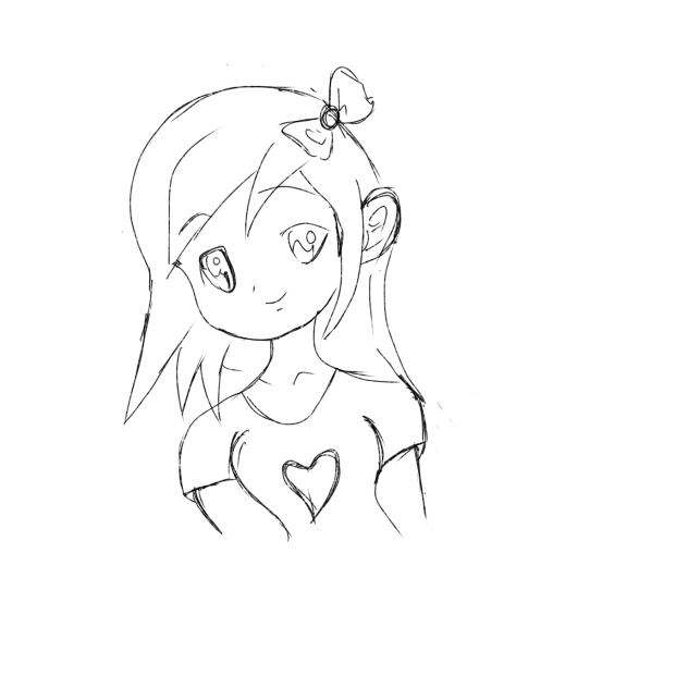 Beautiful girl (line art)🧚🏻‍♀️💕