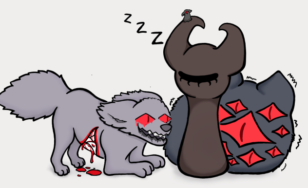 3 little monster chilling together