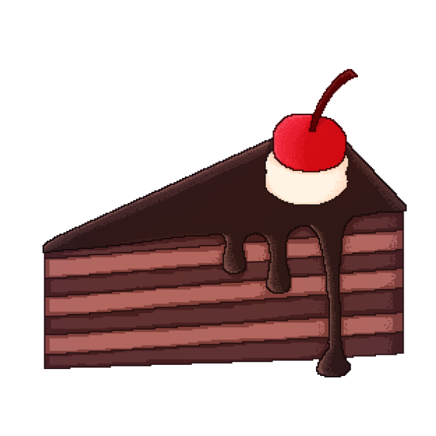 German Black Forest Cake (pixel)