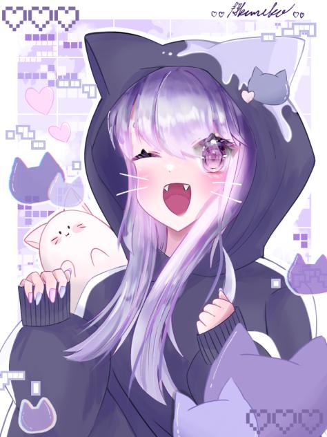 猫×紫＝♡