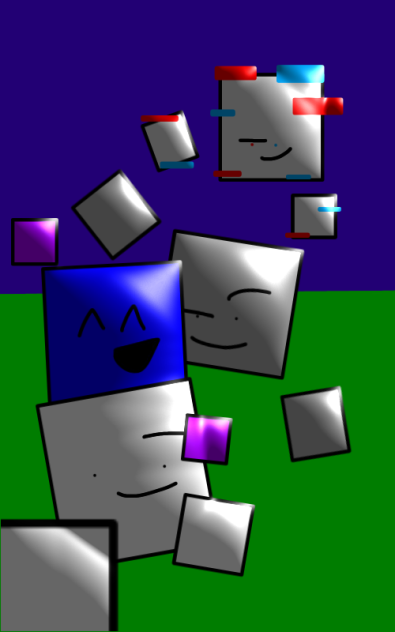 The 4 cubes! - ibisPaint