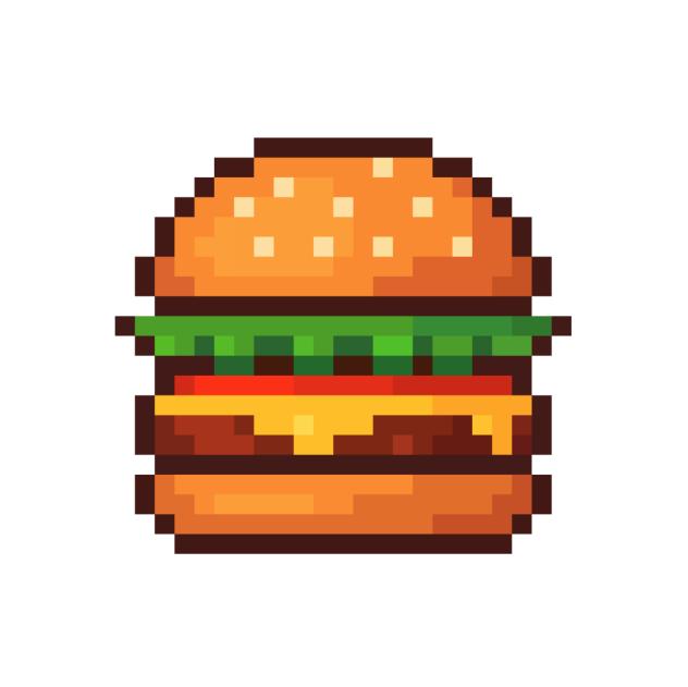burger pixel 1