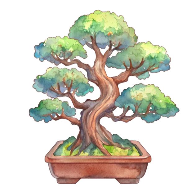 Bonsai tree (Watercolour)