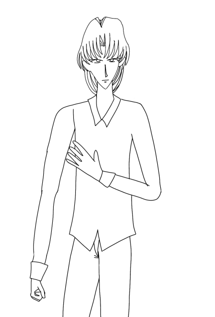 男性線画