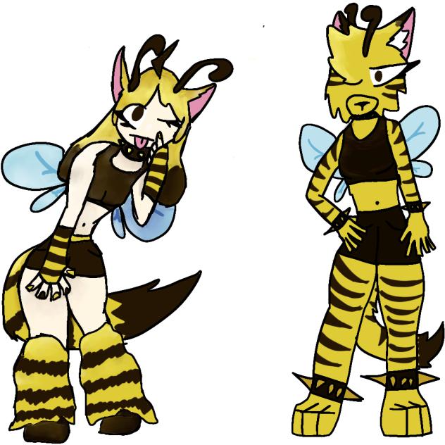 Catbee as punk-