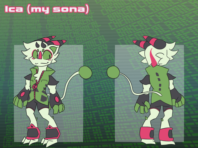 Fursona ref sheet - ibisPaint