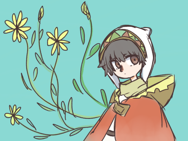 鳥足の旅人 落書き
