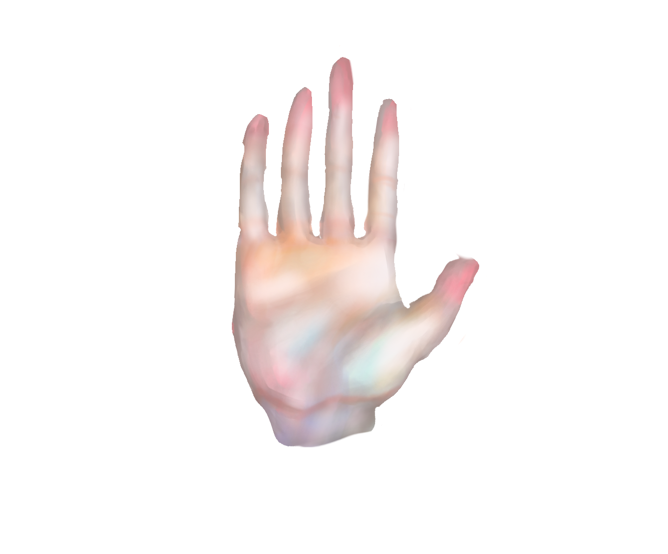 practicing drawing hand - ibisPaint