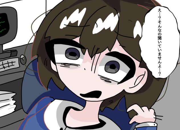 そんなの聞いてないよ…