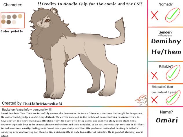 OC for Forgotten Pride!